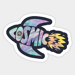 Cosmic Spaceship Sticker